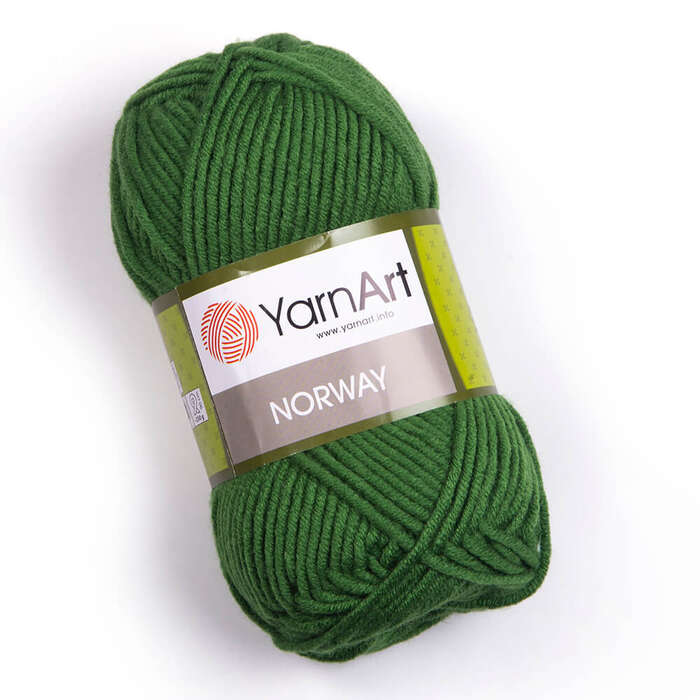צמר חלק איכותי במחיר מבצע נוראוי-YARNART-NORWAY- צבע ירוק 248