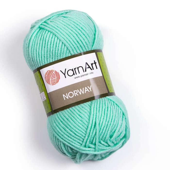צמר חלק איכותי במחיר מבצע נוראוי-YARNART-NORWAY- צבע טורקיז 841