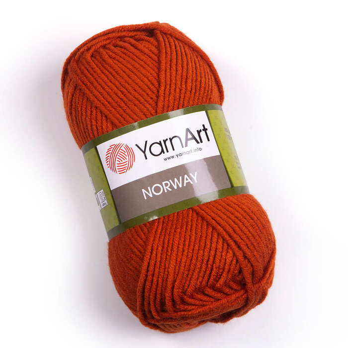 צמר חלק איכותי במחיר מבצע נוראוי-YARNART-NORWAY- צבע אדום 847