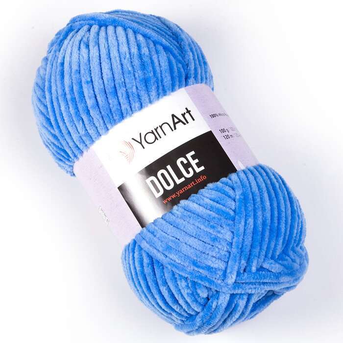 צמר קטיפה איכותי דולצ'ה- YARNART-DOLCE בצבע-תכלת 777