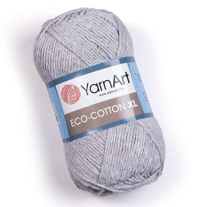 צמר כותנה איקו כותנהARNART-ECO-COTTON-XL לסריגה- בצבע אפור 763
