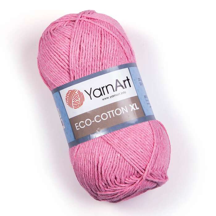 צמר כותנה איקו כותנהARNART-ECO-COTTON-XL לסריגה- בצבע ורוד 766