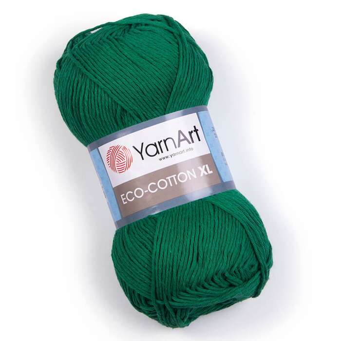 צמר כותנה איקו כותנהARNART-ECO-COTTON-XL לסריגה- בצבע ירוק 767