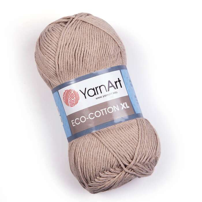 צמר כותנה איקו כותנהARNART-ECO-COTTON-XL לסריגה- בצבע חום 768