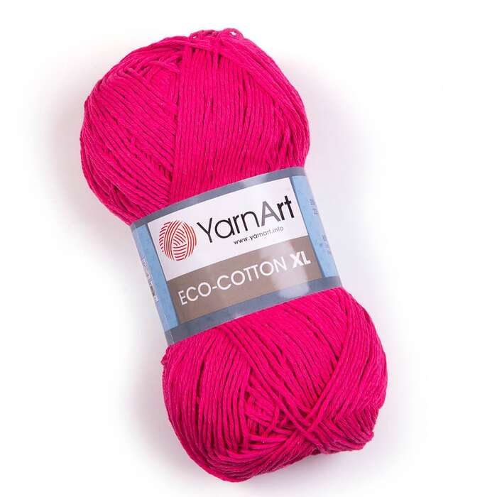 צמר כותנה איקו כותנהARNART-ECO-COTTON-XL לסריגה- בצבע פוקסיה 803