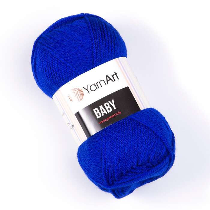 YARNART-BABY- צמר לסריגה לתינוקות בייבי-במבצע בצבע- כחול 979