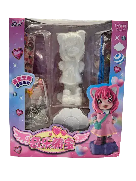 הערכה המושלמת למתנה- צביעת בובה מגבס ותליונים ליצירה