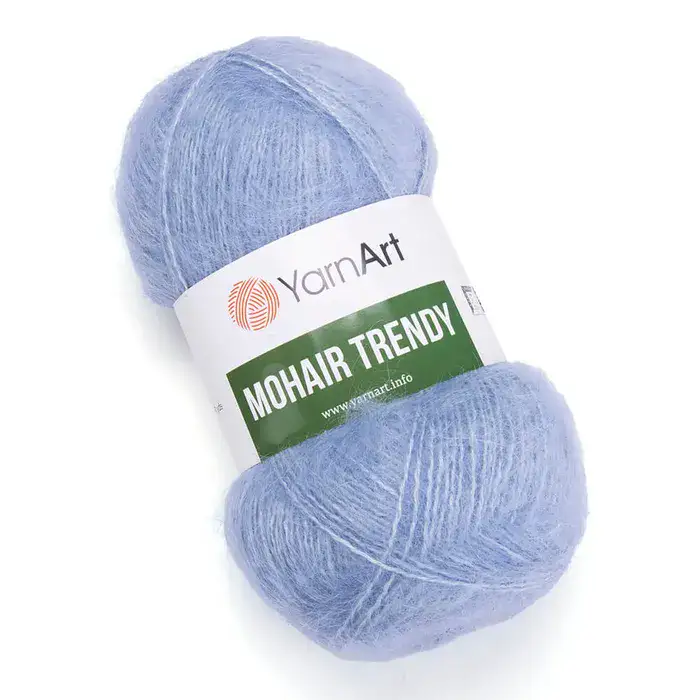 YARNART-MOHAIR-TRENDY-חוט סריגה עם 50% אנגורה-צבע ג'ינס 107