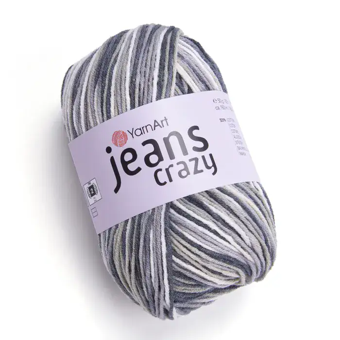 YARNART-JEANS-CRAZY-חוט ג'ינס קרייזי מתחלף-7209