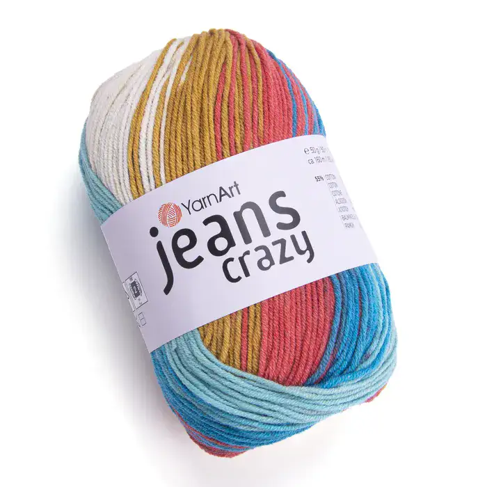 YARNART-JEANS-CRAZY-חוט ג'ינס קרייזי מתחלף-8221