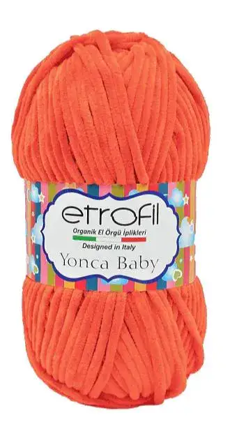 YONCA BABY- צמר קטיפה לתינוקות יאנקה בייבי -כתום 216