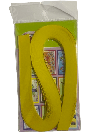 קווילינג- מגזרות נייר לגילגול נייר- צבע צהוב