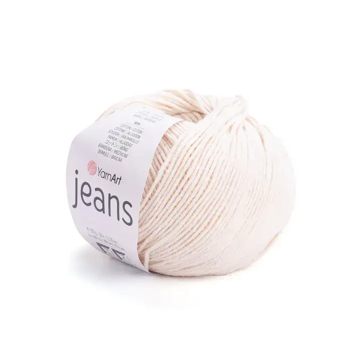 YARNART-JEANS-חוט סריגה קייצי ג'ינס מתאים במיוחד לבובות ובגדי קייץ- 55% כותנה (05)