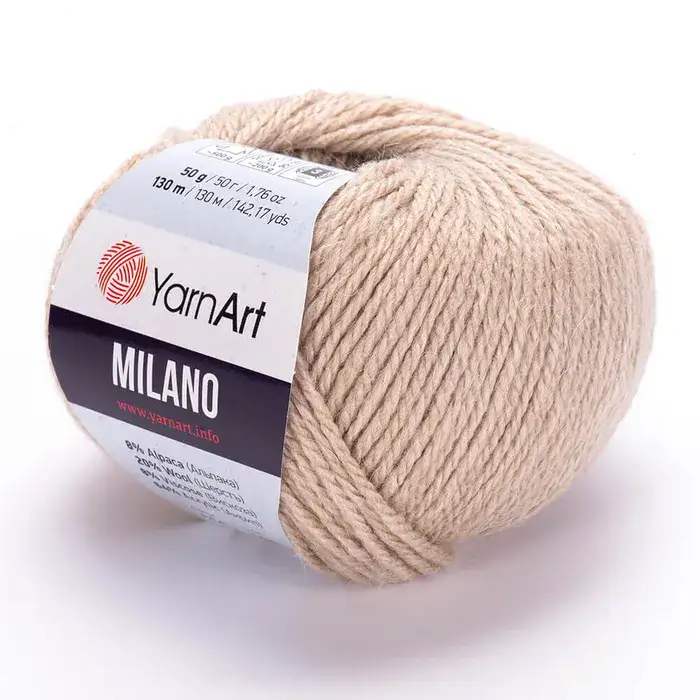 YARNART-MILANO-צמר מילנו-קפה 854