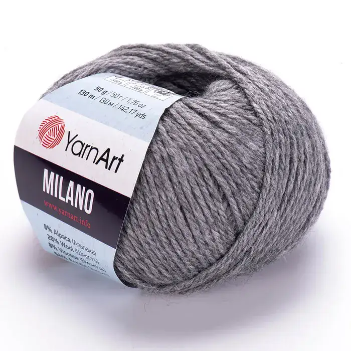 YARNART-MILANO-צמר מילנו-אפור 868
