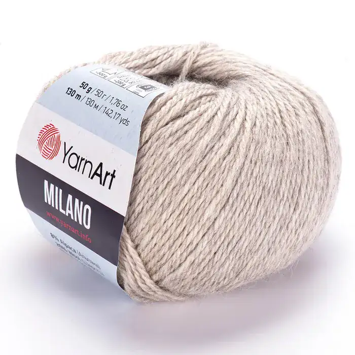 YARNART-MILANO-צמר מילנו-קפה 870
