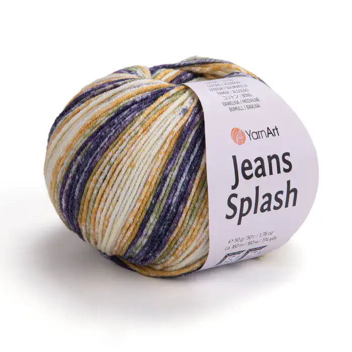 JEANS-SPLASH- חוט סריגה יארן ארט ג’ינס ספלאש מתחלף- 953
