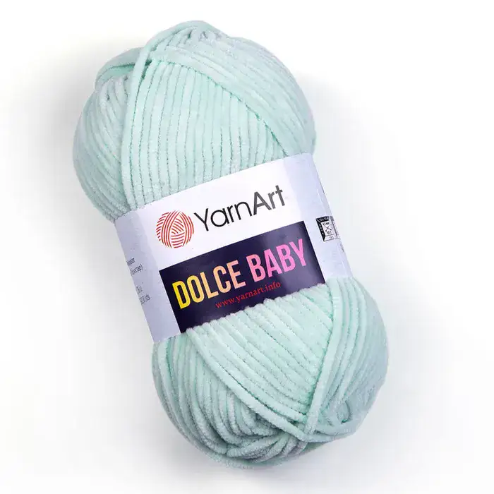 YARNART-DOLCE-BABY-חוט קטיפה דק דולצ'ה טורקיז בהיר-753