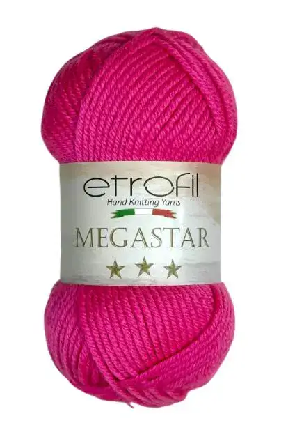 MEGASTAR- צמר מגהסטאר (במבצע)-308 ורוד זוהר
