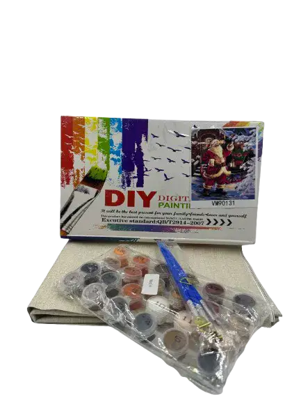 צביעה במספרים על קנווס כ40X50 -במבצע חיסול-חג המולד
