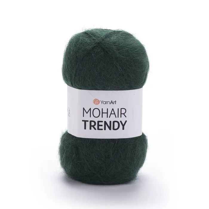 YARNART-MOHAIR-TRENDY-חוט סריגה עם 50% אנגורה- צבע בקבוק 108