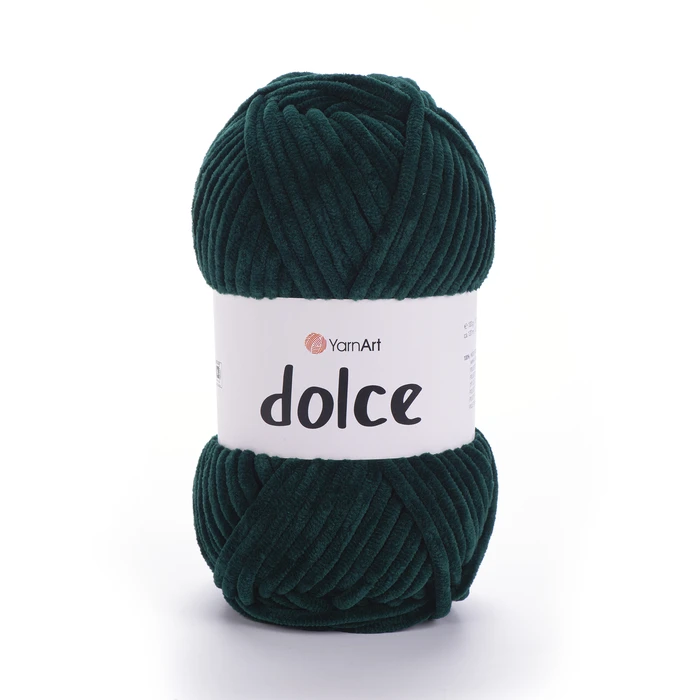צמר קטיפה איכותי דולצ'ה- YARNART-DOLCE בצבע- ירוק בקבוק 774
