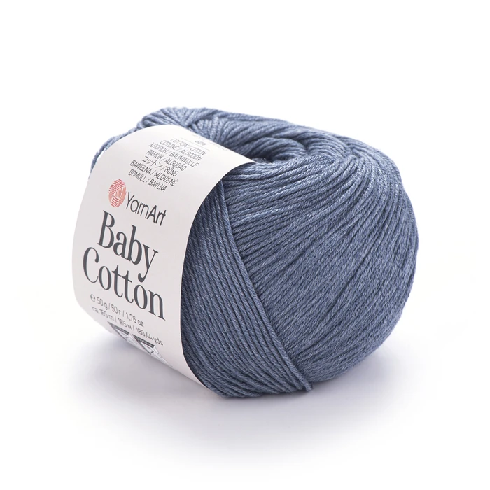 YARNART-BABY-COTTON-חוט סריגה רך ונעים 50% כותנה (453) ג'ינס