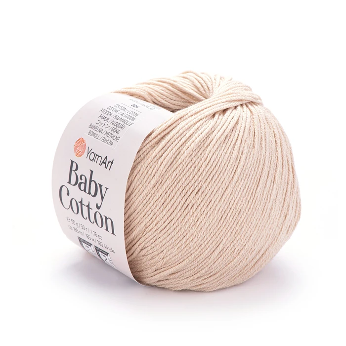 YARNART-BABY-COTTON-חוט סריגה רך ונעים 50% כותנה -404 גוף