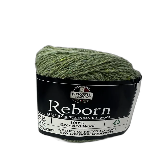 100% צמר REBORN- בגוון ירוק