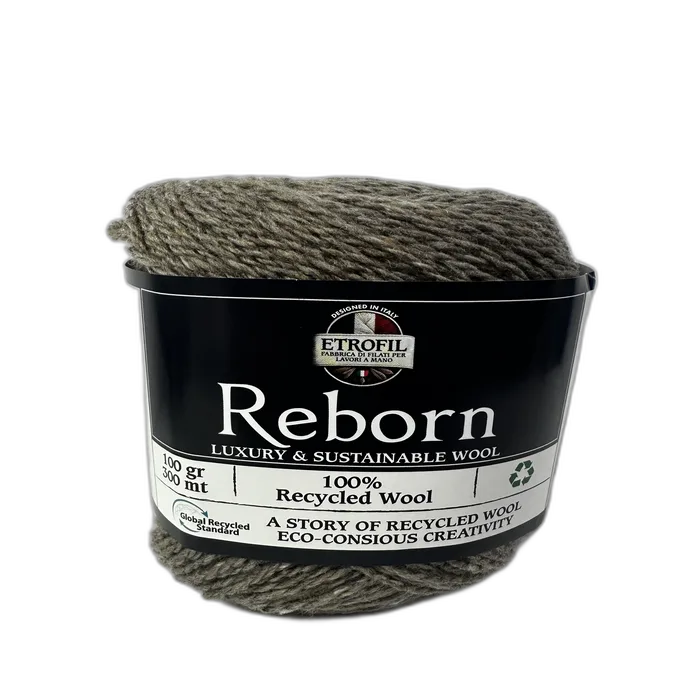 100% צמר REBORN- בגוון זית