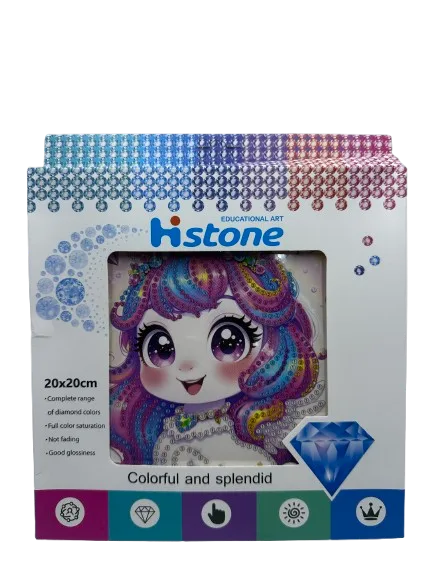 הכנת תמונת שיבוץ יהלומים 20X20- ילדה