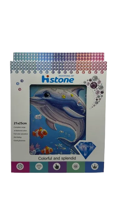 הכנת תמונת שיבוץ יהלומים 21X25- דולפין