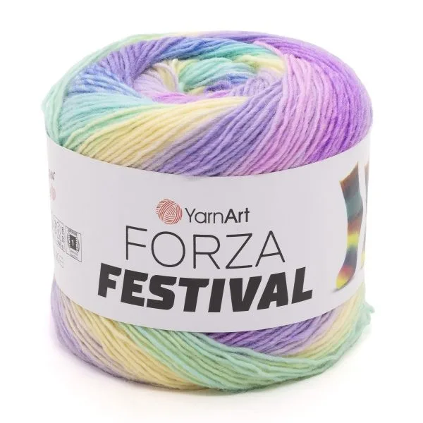YARNART-FORZA-FESTIVAL-צמר במיוחד לסריגת גרביים 2916