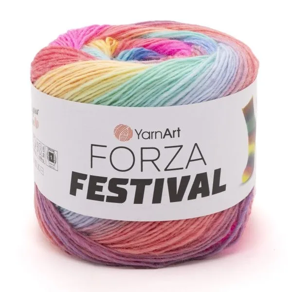YARNART-FORZA-FESTIVAL-צמר במיוחד לסריגת גרביים 2915