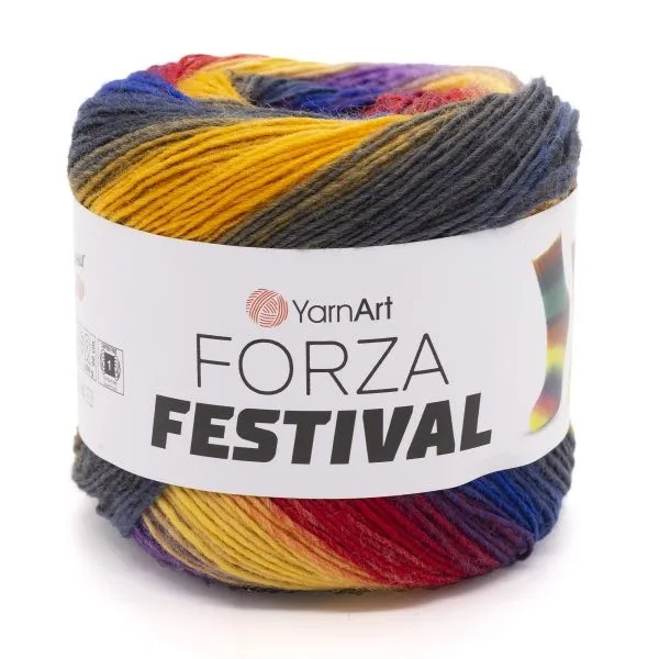 YARNART-FORZA-FESTIVAL-צמר במיוחד לסריגת גרביים 2909