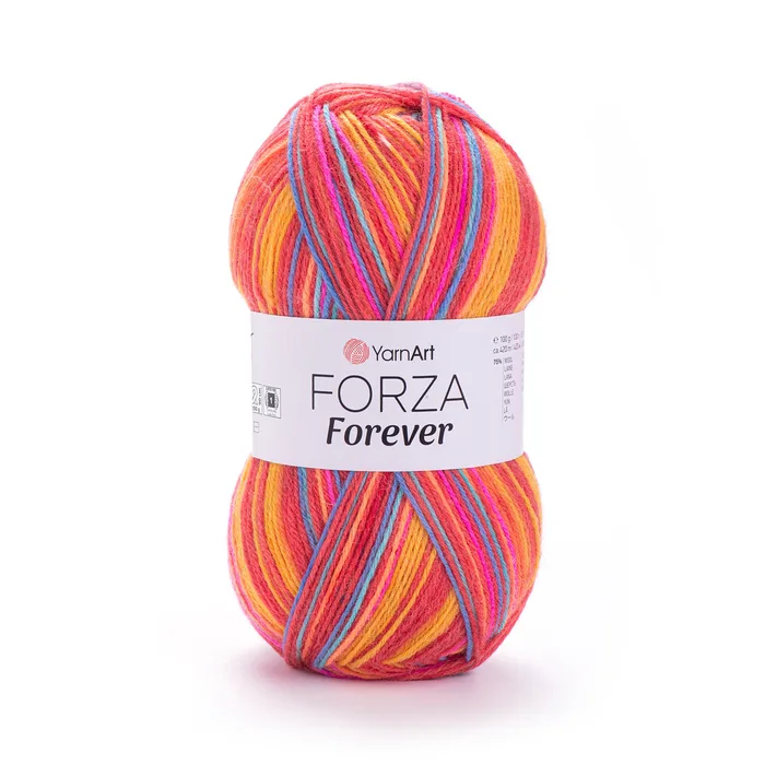 צמר במיוחד לסריגת גרבייםFORZA-FOREVER-2705
