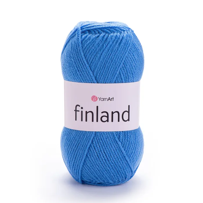 צמר חלקYARNART-FINLAND-בצבע כחול 224