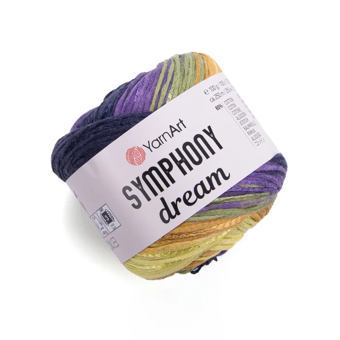 חוט מתחלף 80% כותנה 20% ויסקו YARNART-SYMPHONY-DREAM-3110