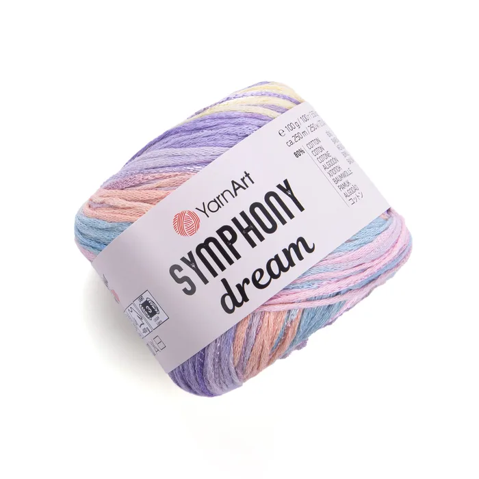 חוט מתחלף 80% כותנה 20% ויסקו YARNART-SYMPHONY-DREAM-3117