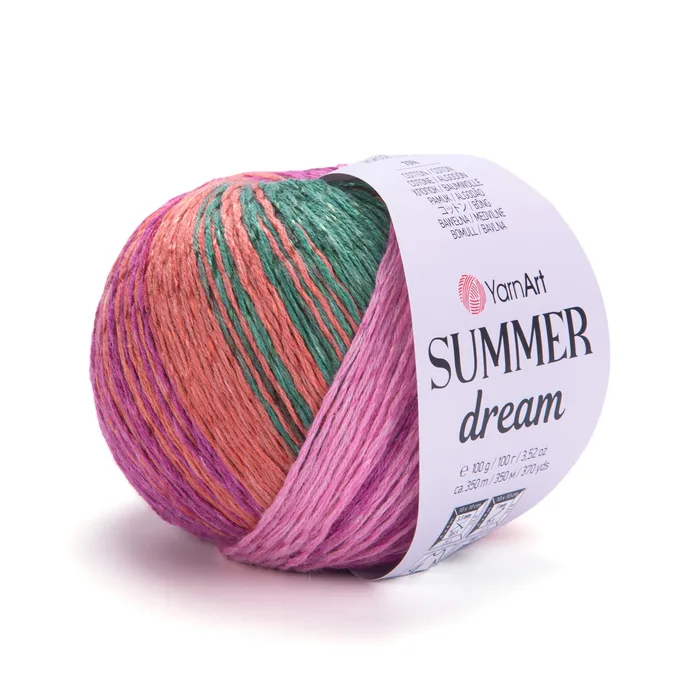 YARNART-SUMMER-צמר קייץ מתחלף 70% כותנה DREAM-4308