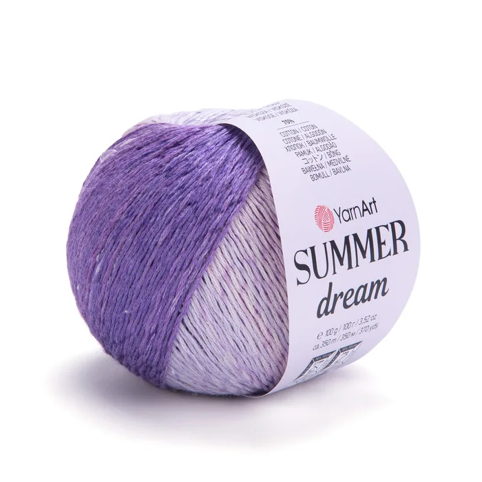 YARNART-SUMMER-צמר קייץ מתחלף 70% כותנה DREAM-4306