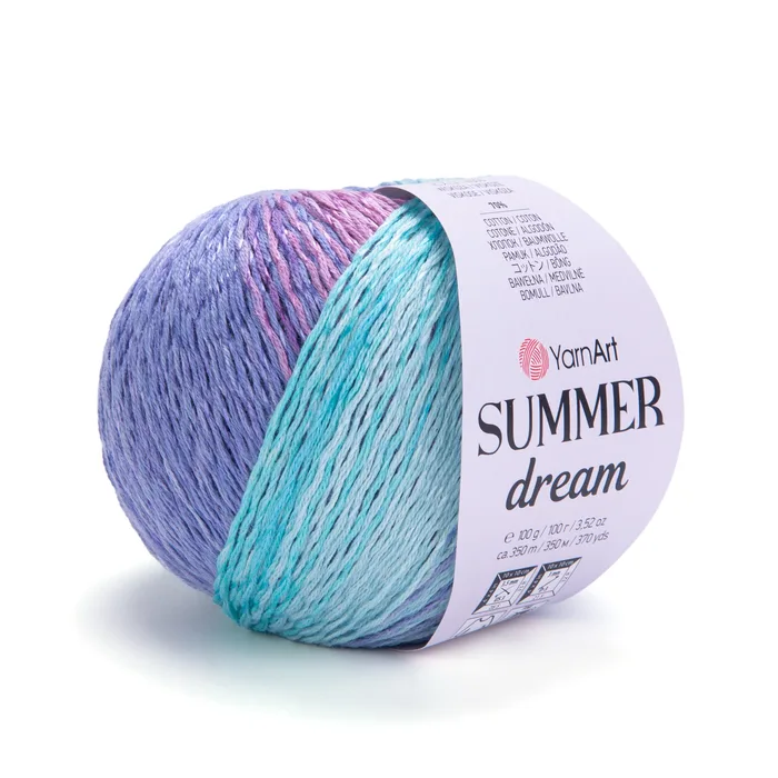 YARNART-SUMMER-צמר קייץ מתחלף 70% כותנה DREAM-4302