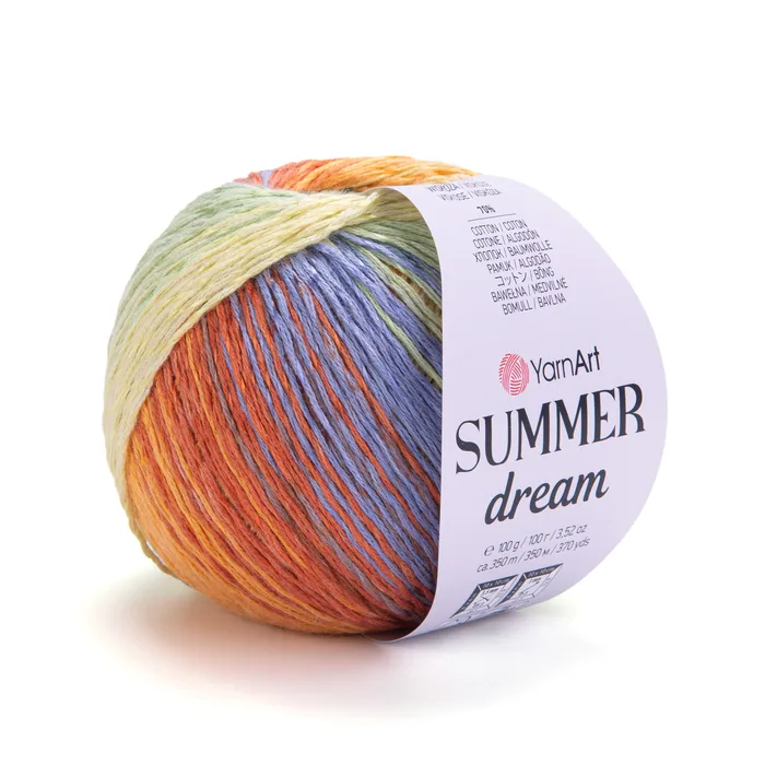 YARNART-SUMMER-צמר קייץ מתחלף 70% כותנה DREAM-4301