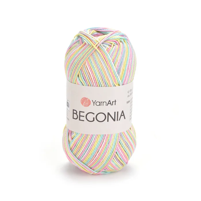 YARNART-BEGONIA- MELANGE-חוט כותנה מתחלף 502