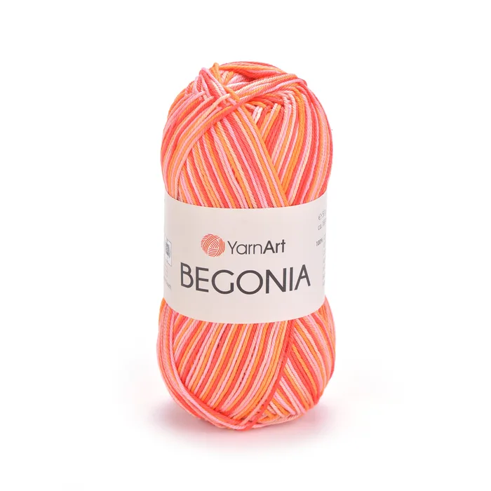 YARNART-BEGONIA- MELANGE-חוט כותנה מתחלף 507
