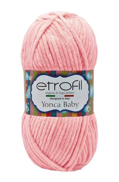 YONCA BABY- צמר קטיפה לתינוקות יאנקה בייבי-ורוד- 322