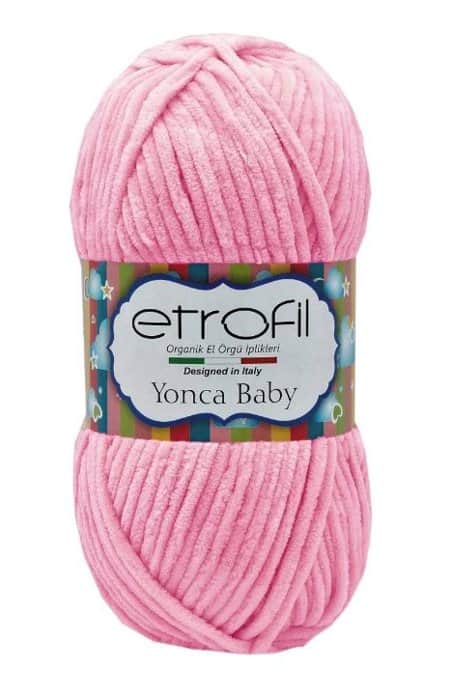 YONCA BABY- צמר קטיפה לתינוקות יאנקה בייבי - ורוד- 105