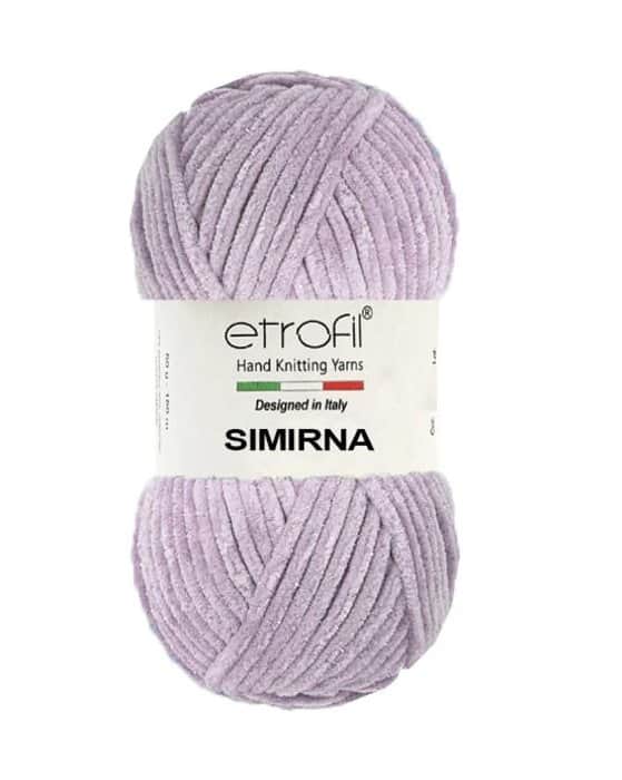 SIMIRNA- צמר קטיפה מנצנץ סימירנהורוד בהיר- 322