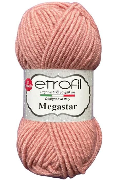 MEGASTAR- צמר מגהסטאר (במבצע)-אפרסק- 142