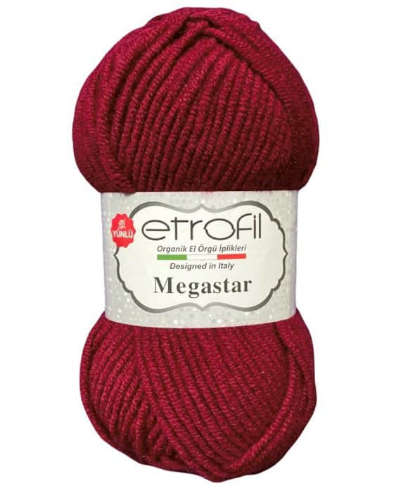 MEGASTAR- צמר מגהסטאר (במבצע) - בורדו- 143